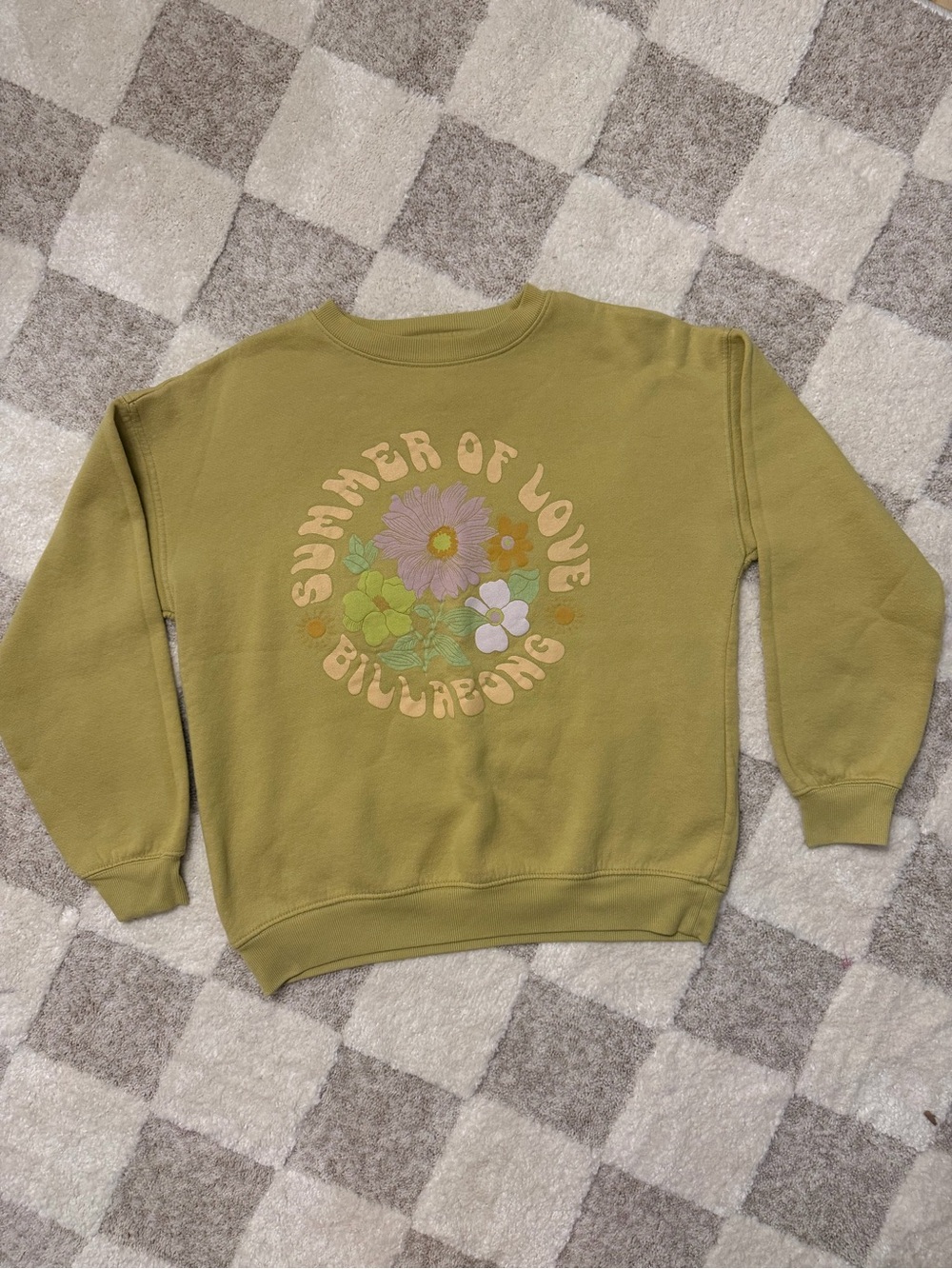 Billabong Lime🍋‍🟩 Sweatshirt | Size Small